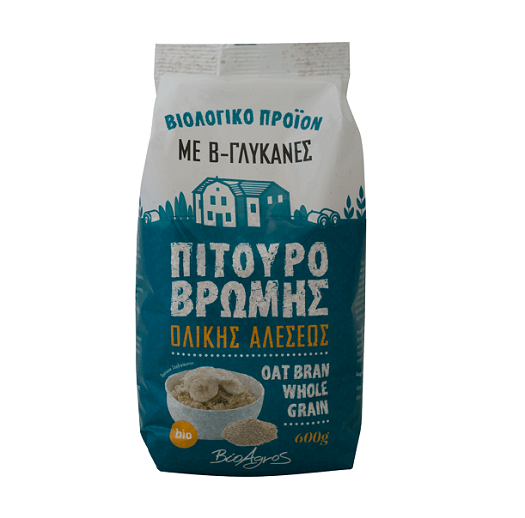 Krunde Tërshëre Organike 600g Krunde Tërshëre Organike 600g