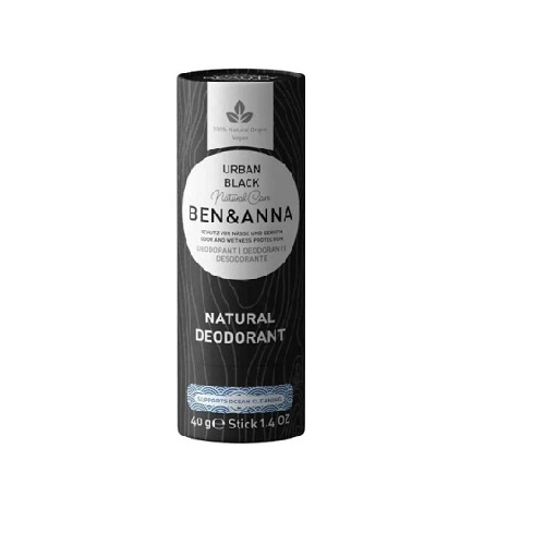 Deodorant Stick Urban Black B&A 40 g Deodorant Natyral Urban Black Ben & Anna 40gr - Image 1